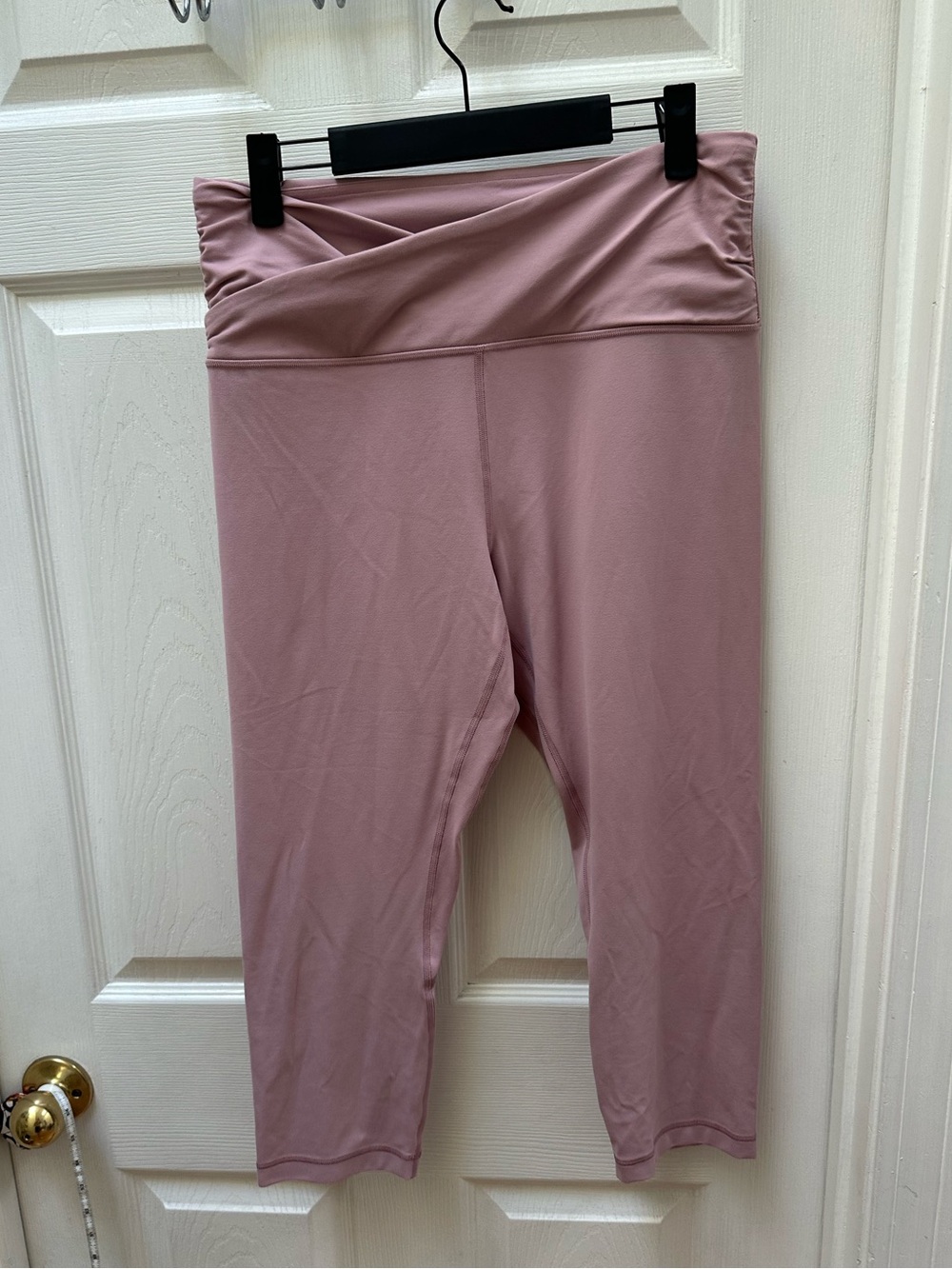 Lululemon Align Crop 21" *Cross Waist Pink Taupe leggings 12 - Picture 2 of 6